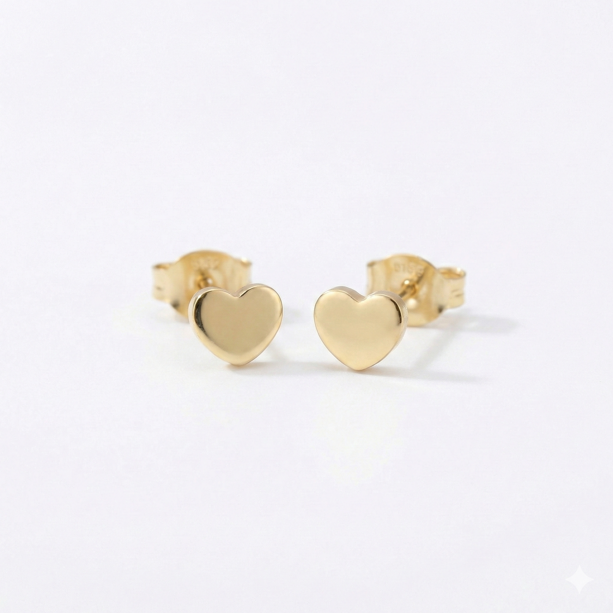 Tiny Heart Stud Earrings