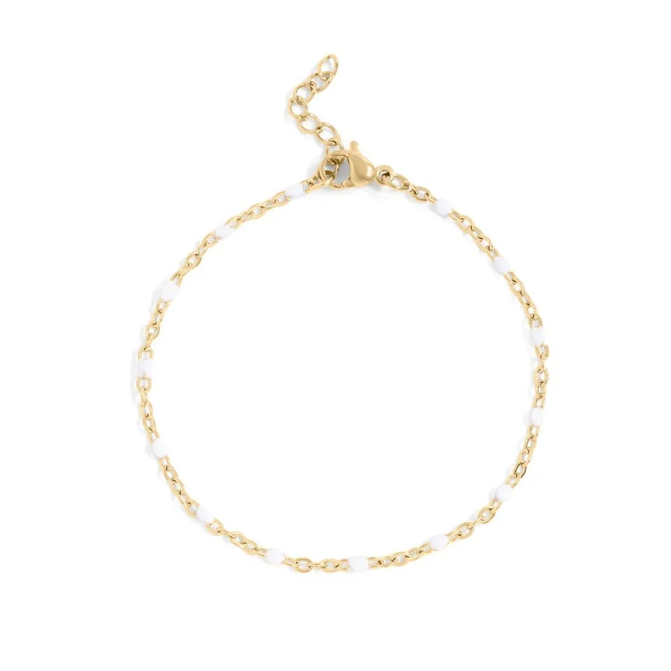 White Confetti Bracelet