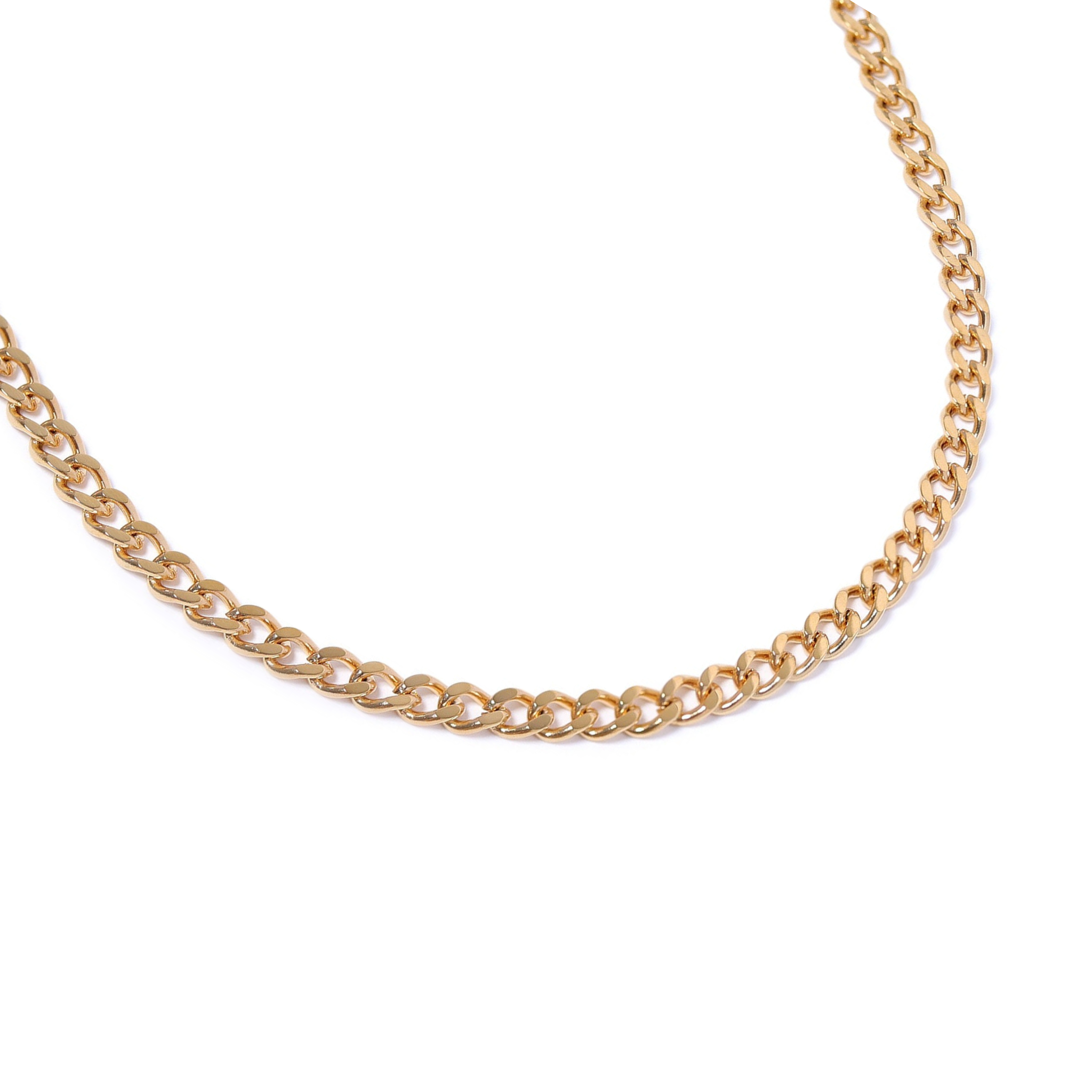 5mm Diamond Cut Curb Chain Necklace