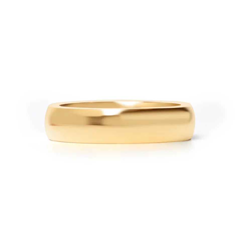 5mm Wide Rounded Band Ring (Men's & Women's Sizes)