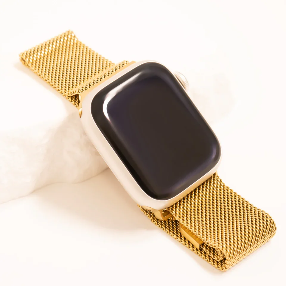 Wide Mesh Apple Watch Band