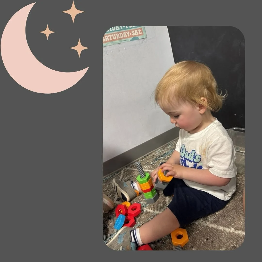 Our toddlers love working on counting with nuts and bolts 🔩