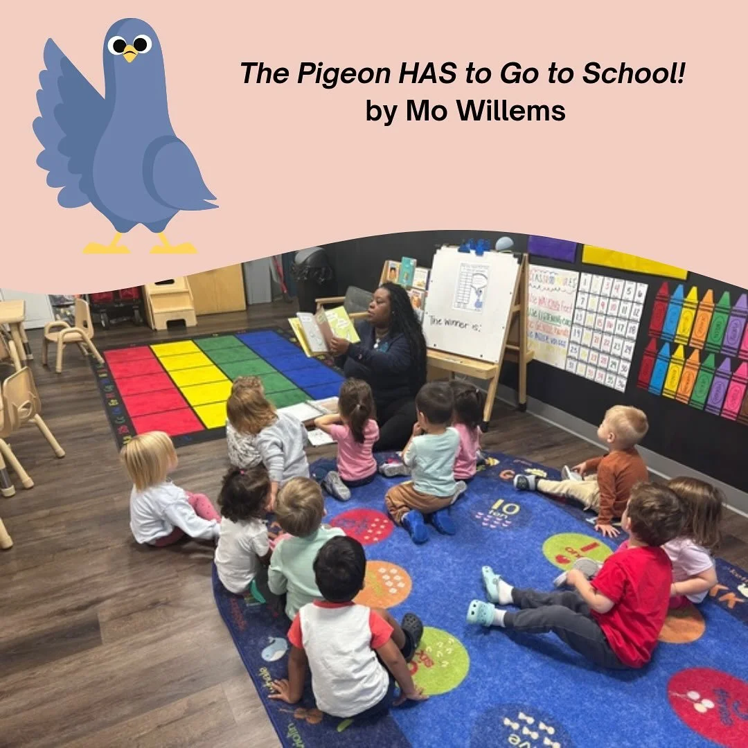 Our kiddos love exploring Mo Willems books 📚 After reading, they took a vote on who enjoyed their first day of school 🍎