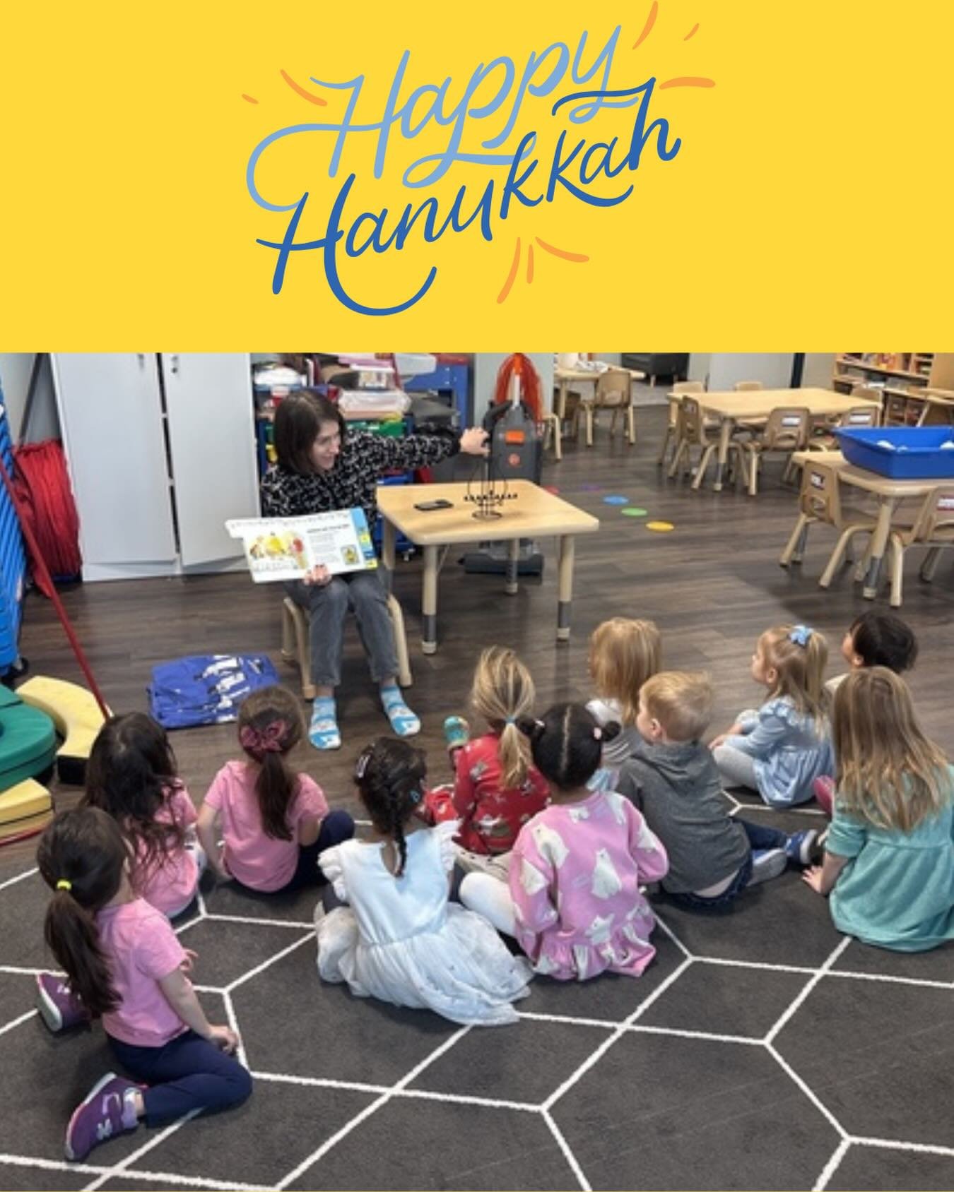 We are so happy to carry on the tradition of having a parent come in and light the menorah with our kiddos! It&rsquo;s so magical having our students share their cultures 🕎