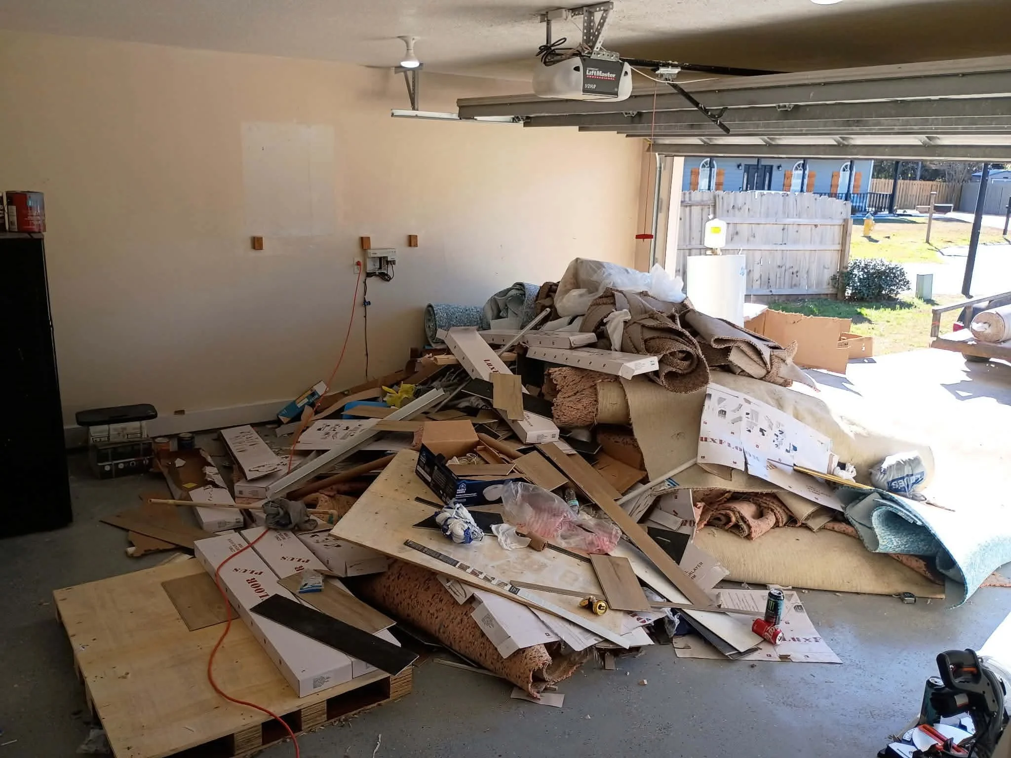 Construction debris removal