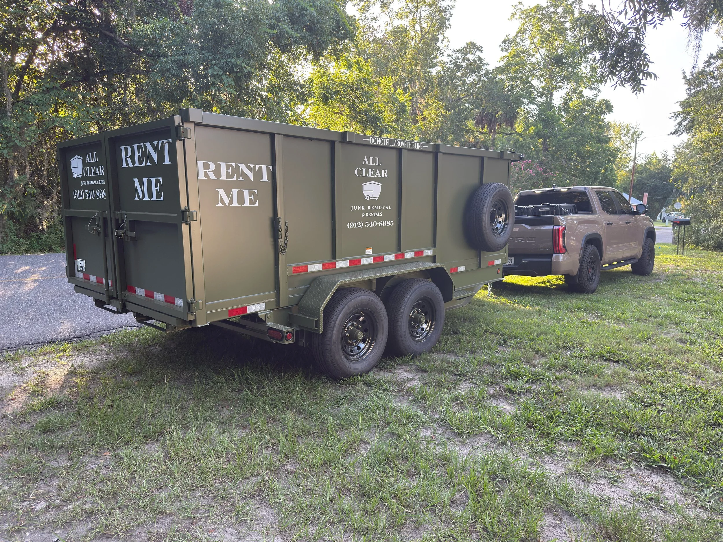 Dump Trailer - Dumpster Rental - Junk Removal