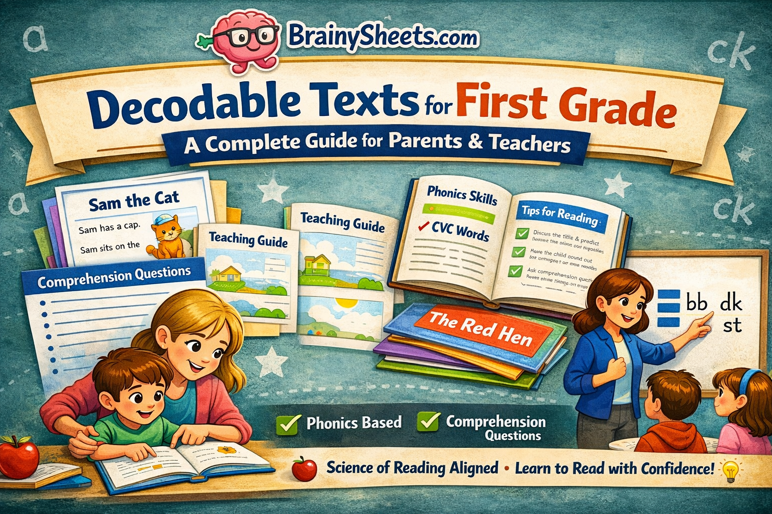 Decodable Texts for First Grade: A Complete Guide for Parents and Teachers