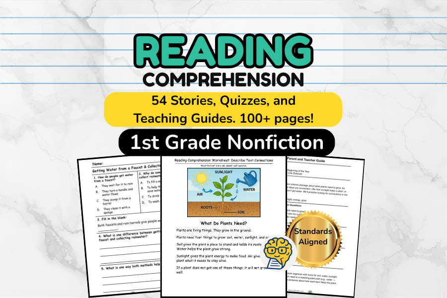 1st Grade Nonfiction Set - 54 Stories
