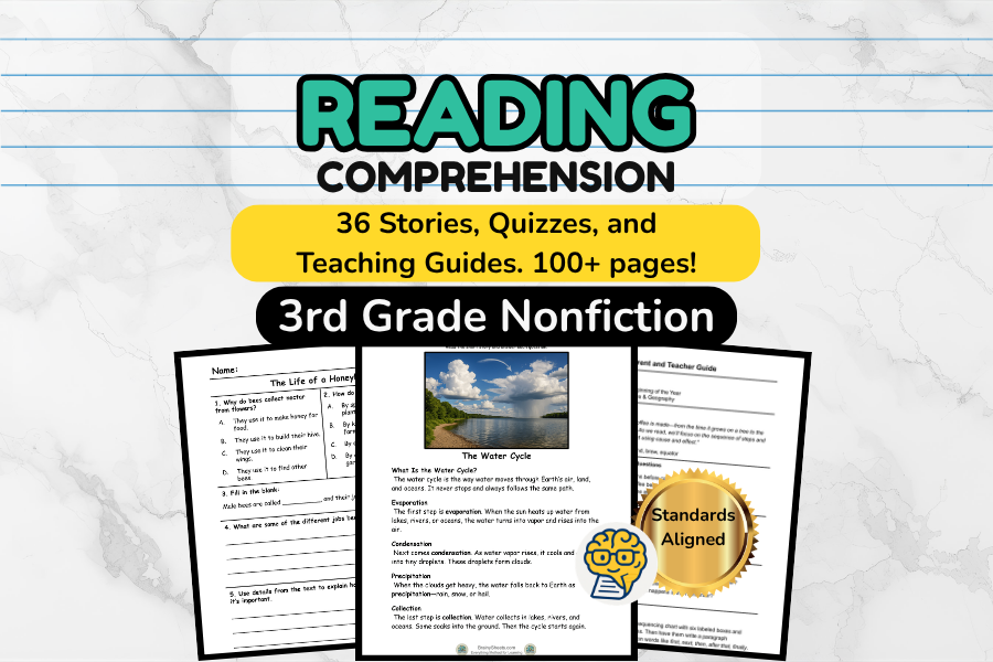 3rd Grade Nonfiction Set - 36 Stories