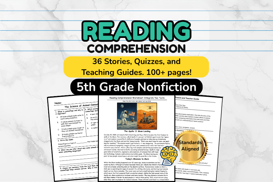 5th Grade Nonfiction Set - 36 Stories