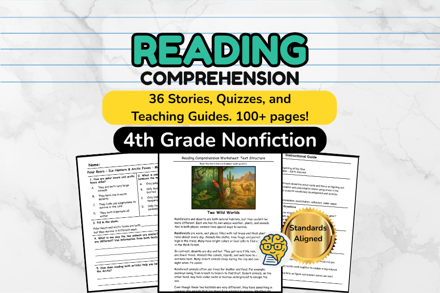 4th Grade Nonfiction Set - 36 Stories