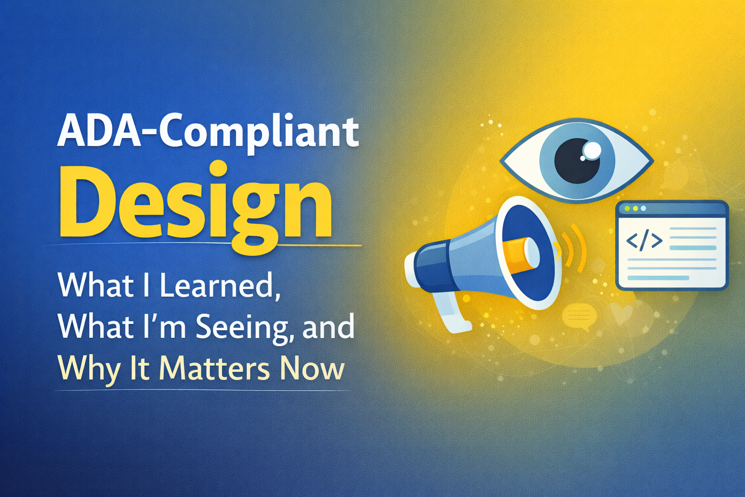 ADA compliant design header image