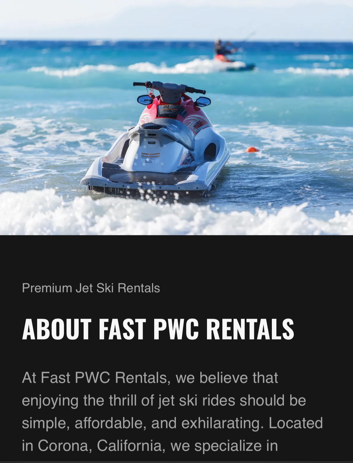 about fast pwc rentals