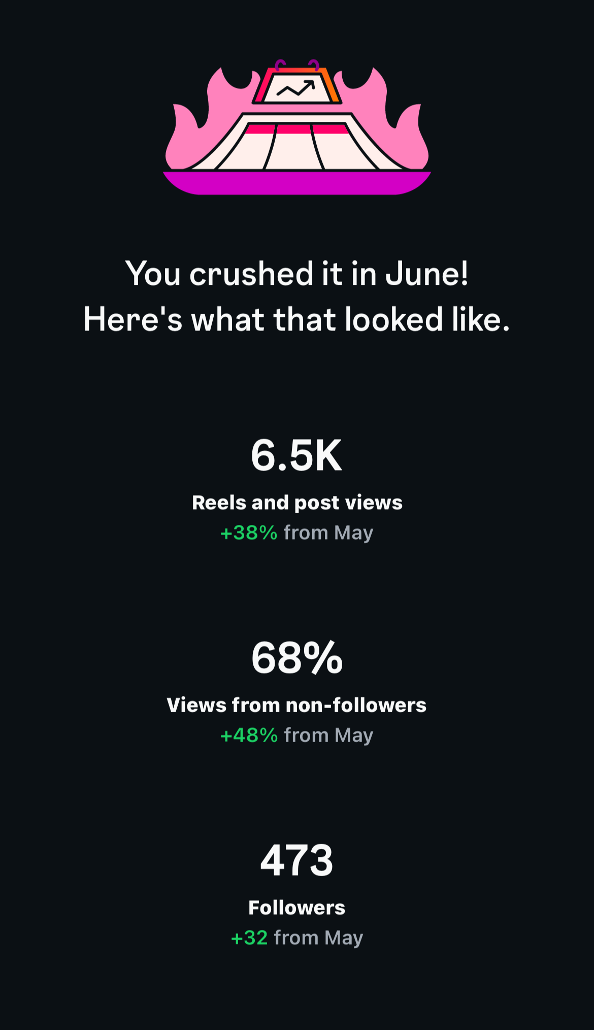 tone up mn-reentry services instagram stats-june 2025