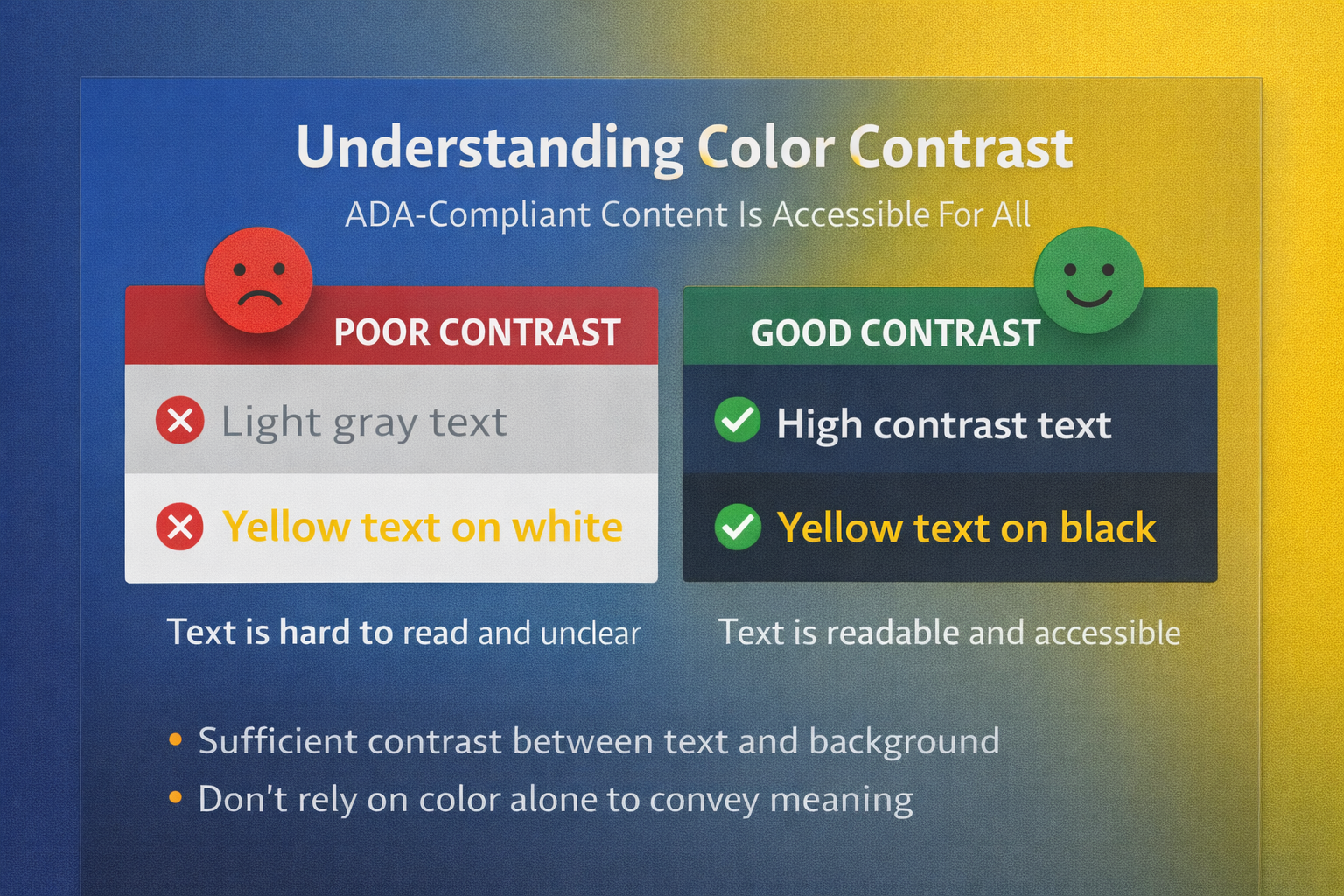 ADA compliance blog image contrasts