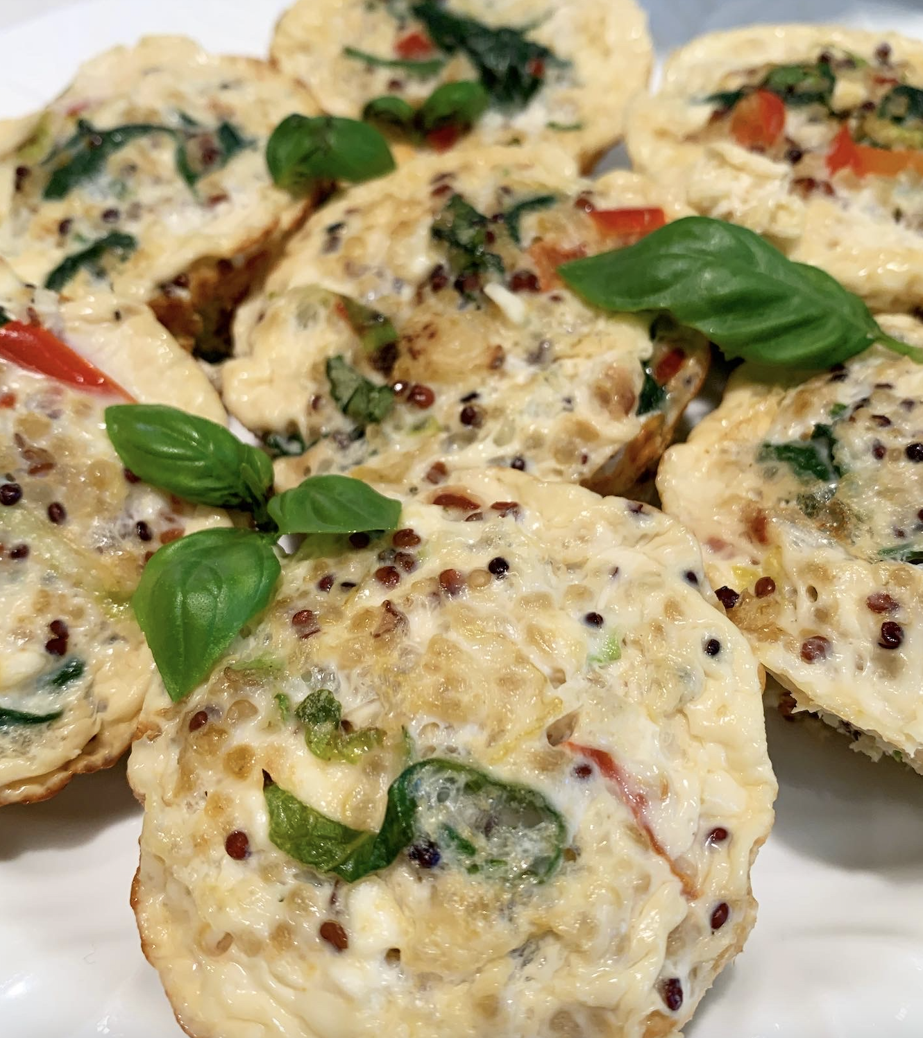 Spinach &amp; Mushroom Egg Souffles