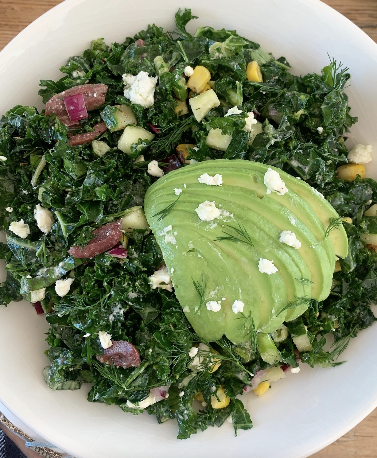 Greek Corn Salad with Grilled Chicken