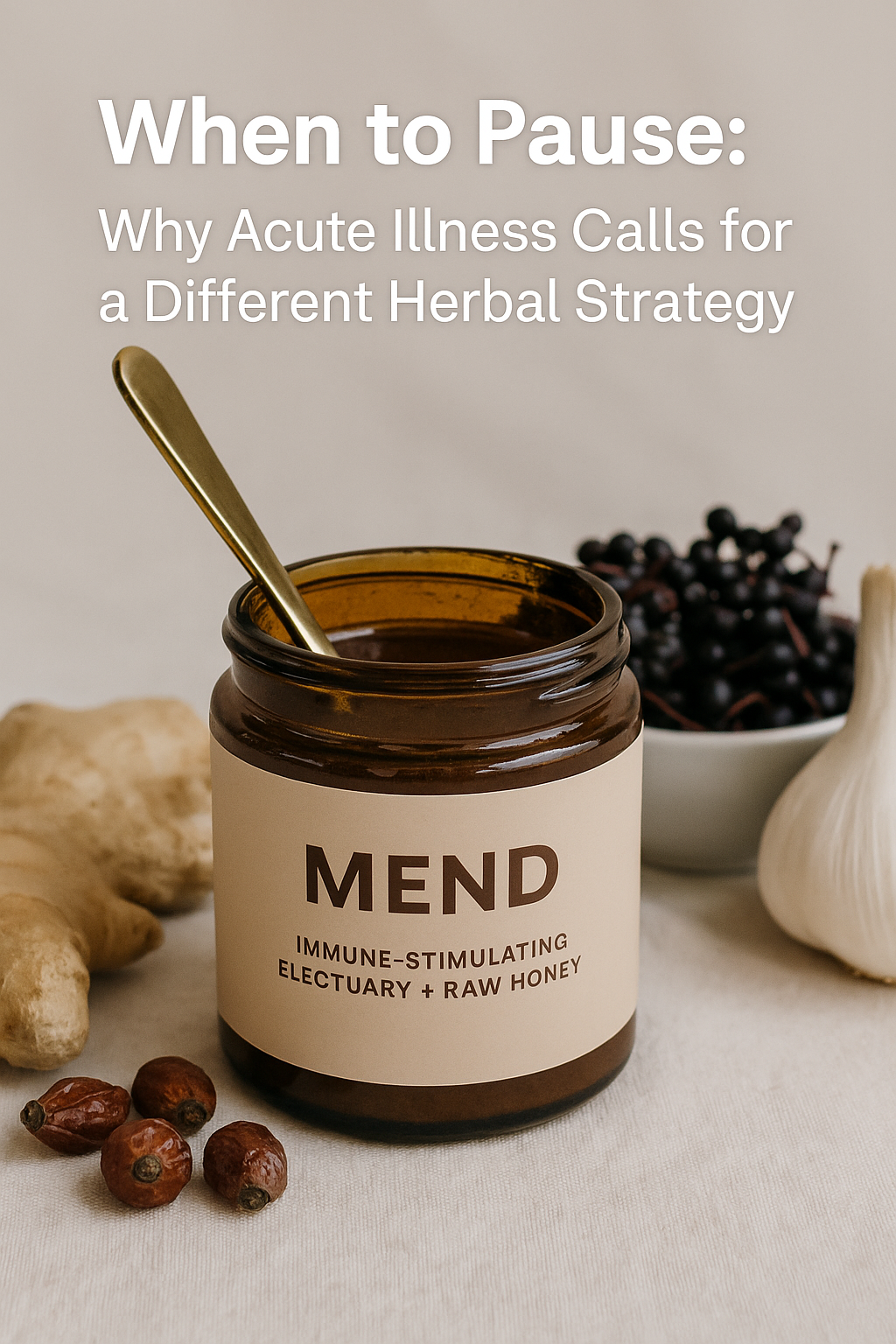 🌿 When to Pause: Why Acute Illness Calls for a Different Herbal Strategy
