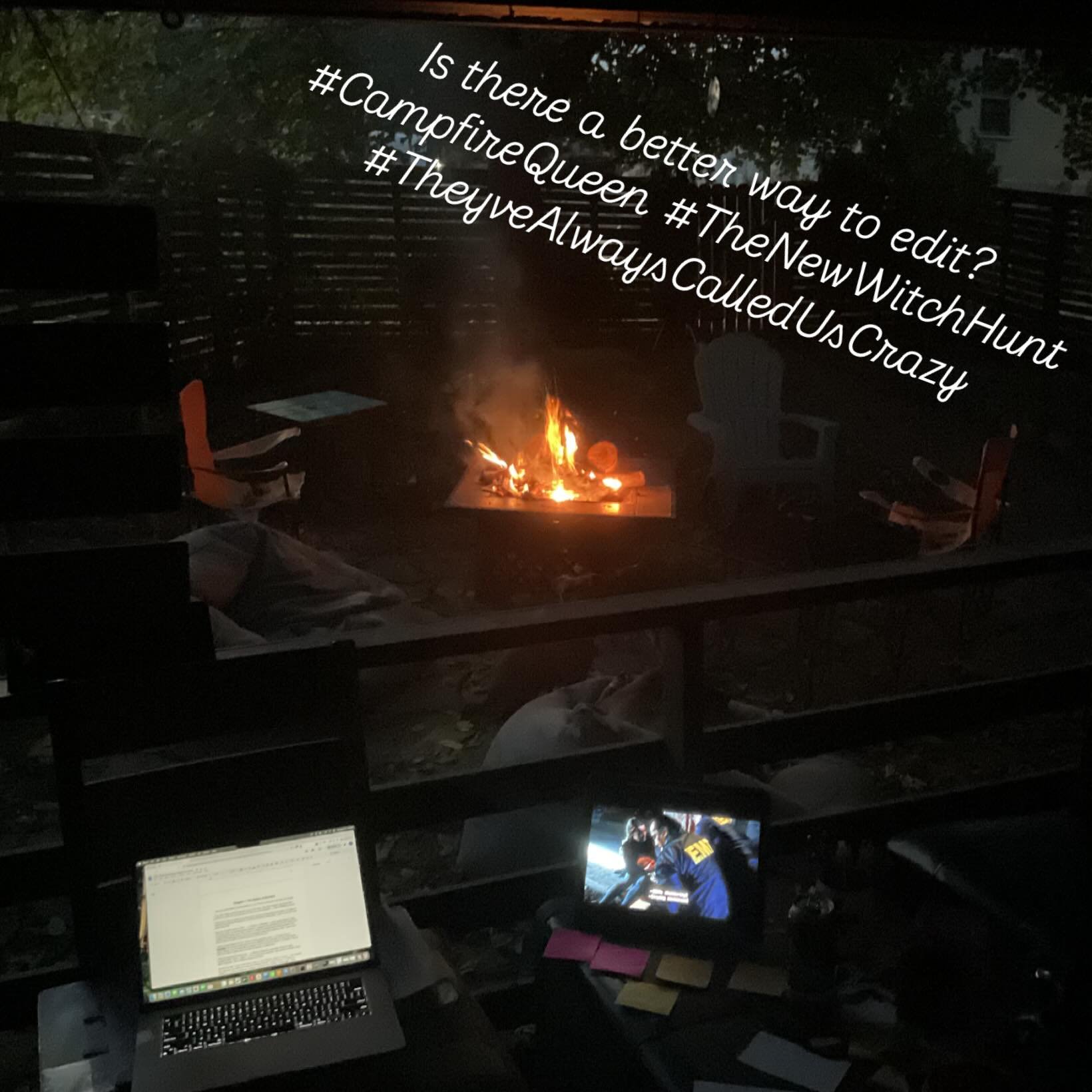 1 cycle down, 4 to go&hellip; #editingweek #movementmemoir #editbythecampfire #postpatriarchalplanet