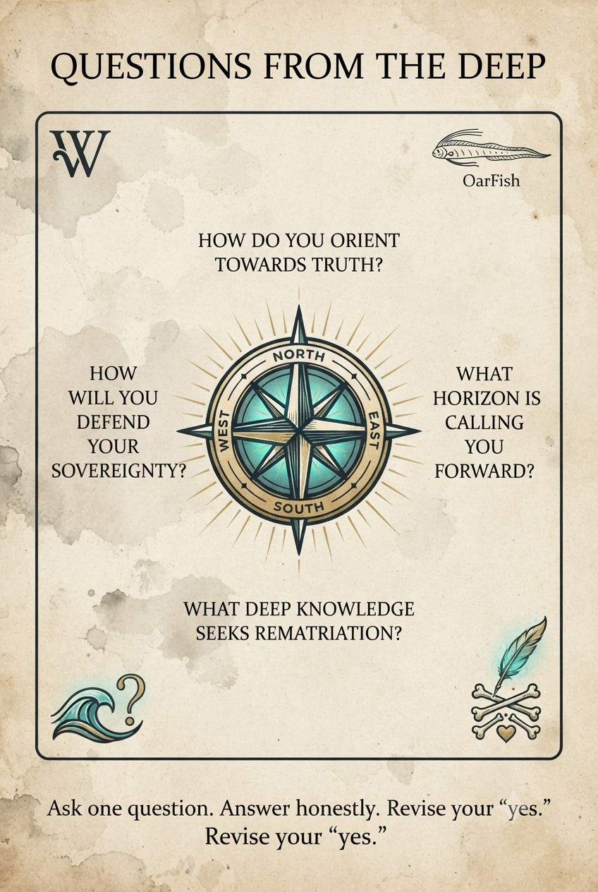 Compass Found. Gooey Center Named. Frequency Locked.