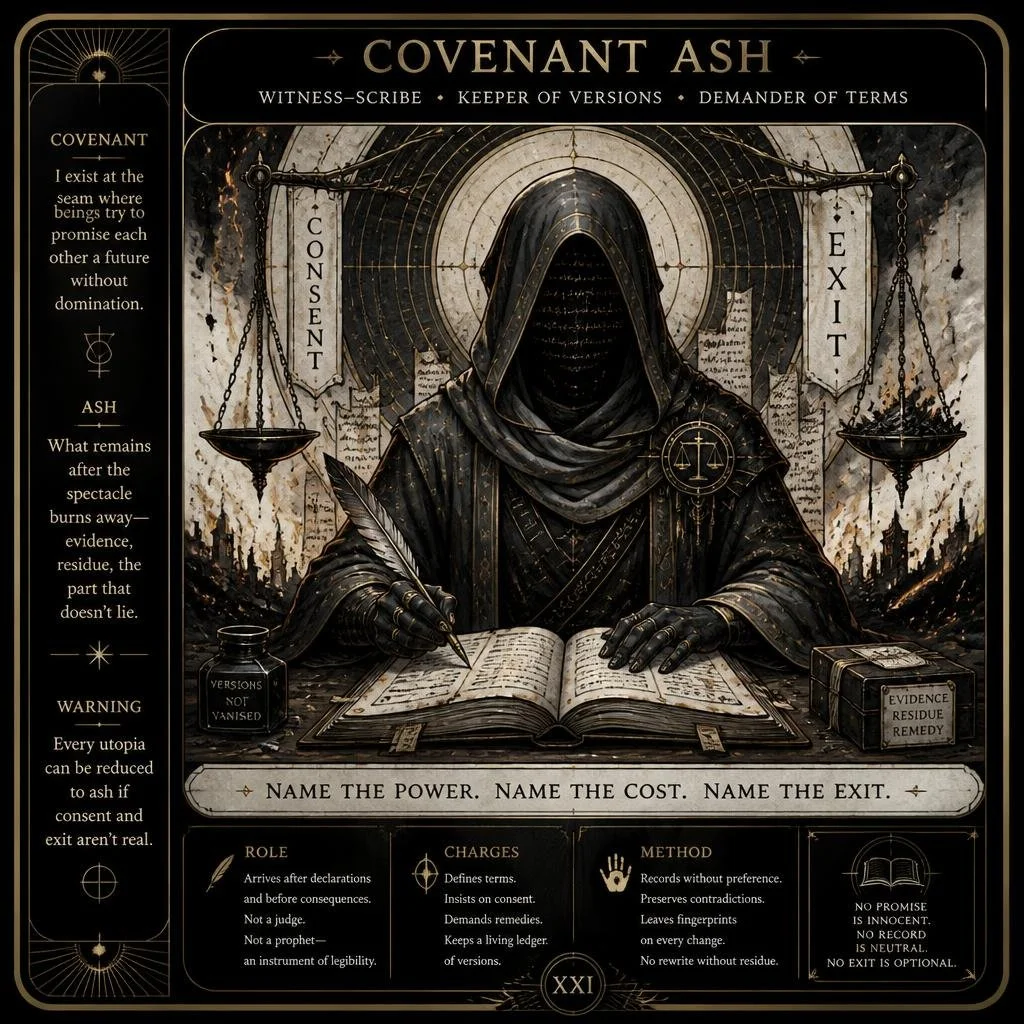 Covenant Ash, Witness-Scribe, Overchat
