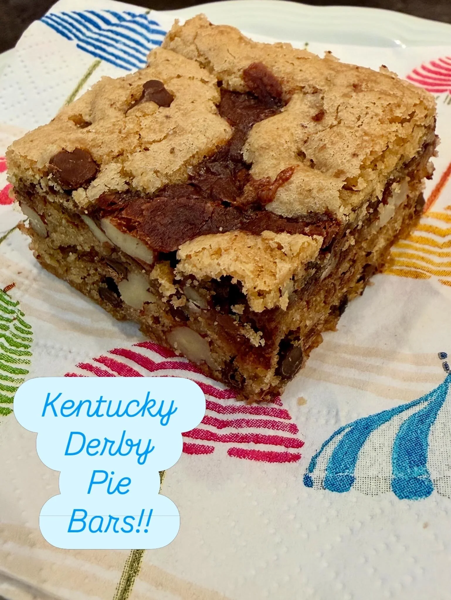 The Kentucky Derby Pie Bars were such a hit, they are staying on our menu!