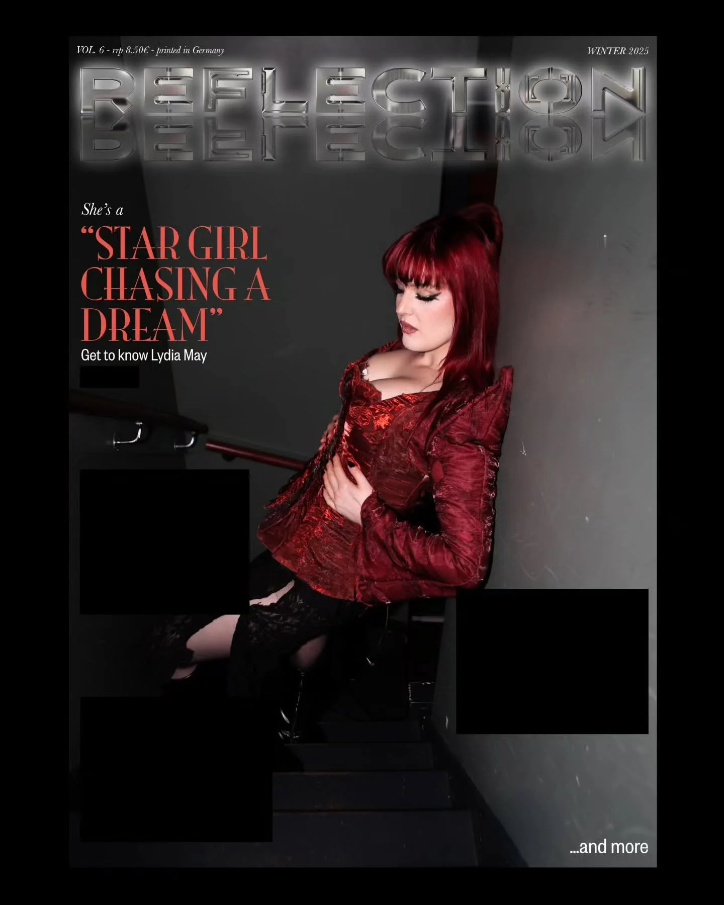 Our 2nd cover star for REFLECTION VOL.6 is none other than @lxdiamay!! Fresh off opening the UK leg of @eileenalister's Honeymoon In A Motel Tour, Lydia May makes pop bangers, and is sweet as cherries ;).

The physical magazine (including interviews 
