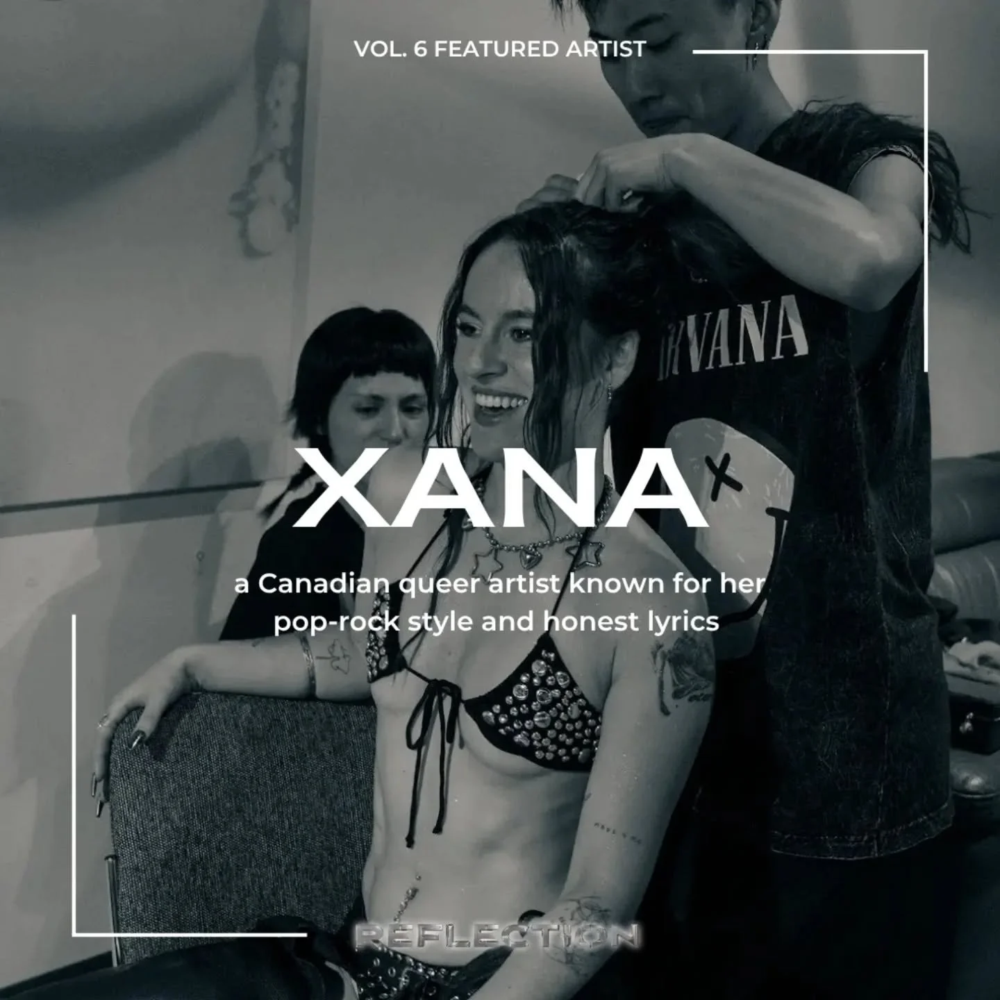 Featured artist: @xanaofficial_ 
Interview and photos exclusively in Vol. 6

#reflection #reflectionmagazine #queerartist #featured #musicmagazine