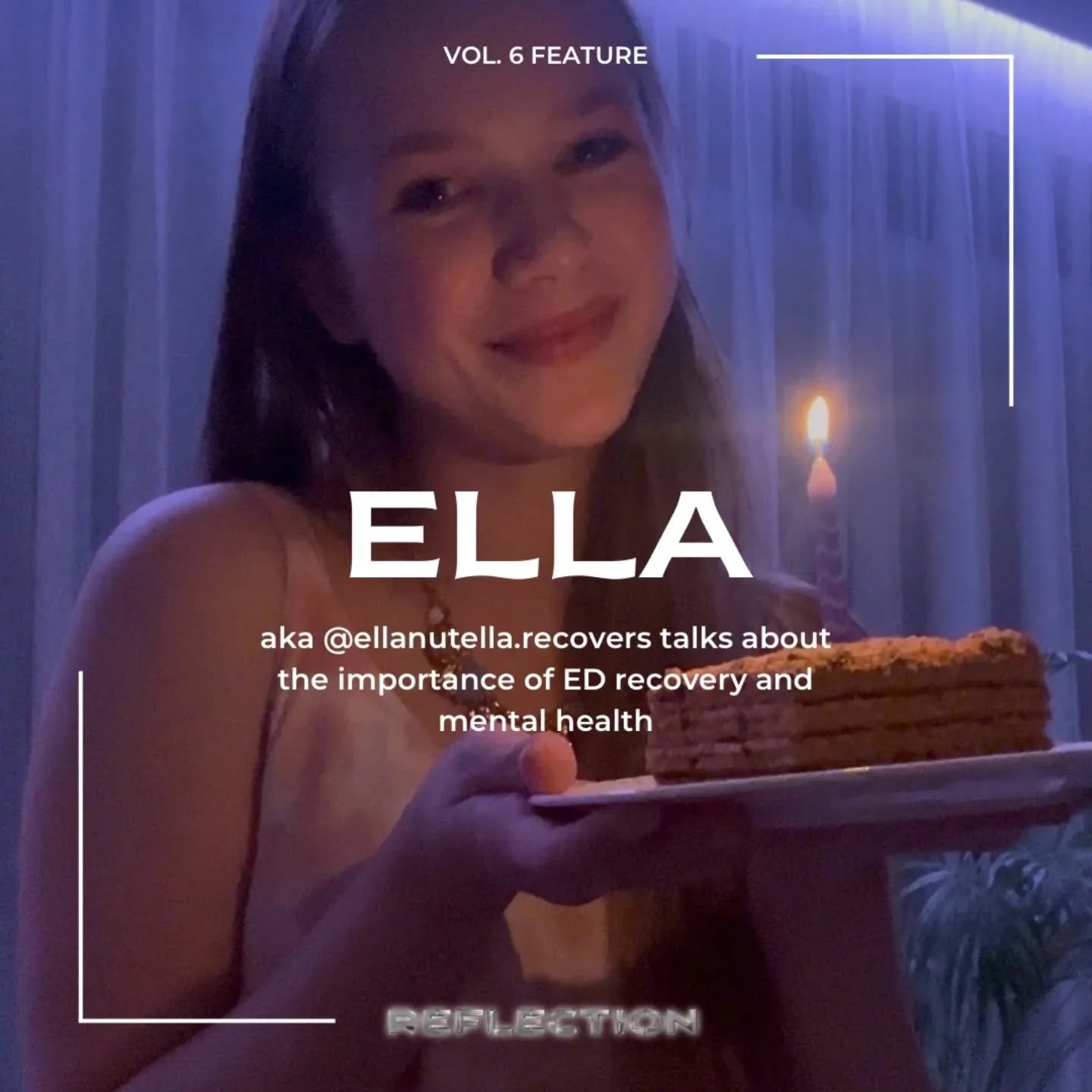 @ellanutella.recovers talks about the journey of recovery in terms of ED and MH in the upcoming (print) volume 6 of our magazine!

#reflection #reflectionmagazine #volumesix #recovery #mentalhealth #youmatter #edrecovered
