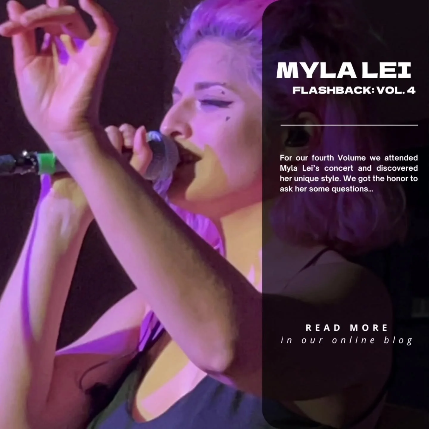 Back in may we sat down with @myla_lei to chat all about her new EP &quot;My Head Is Alright&quot;! Read more at reflectionmagazine.com (link in bio/story)