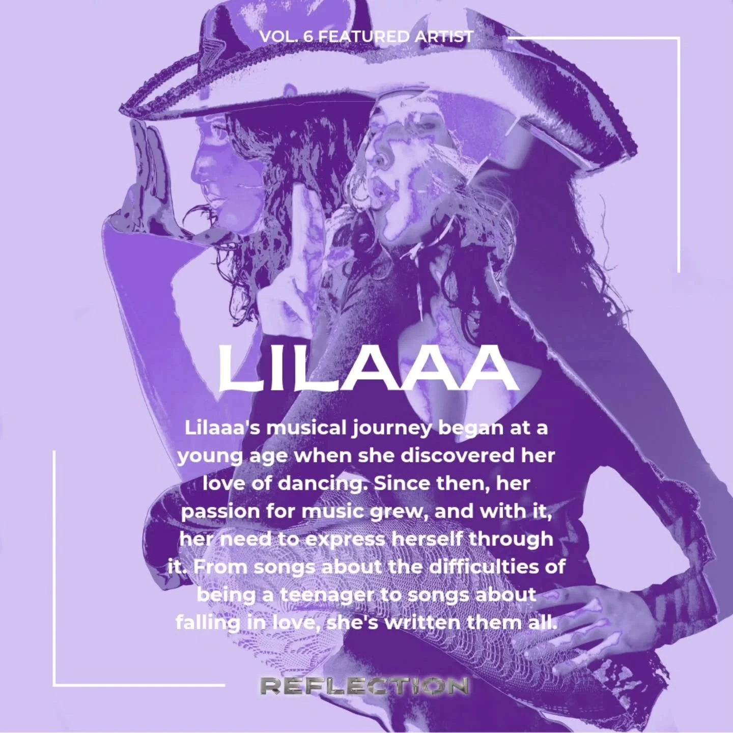 Our next artist on VOL.6 is none other than @lilaaawolf! Hailing from Austria, Lilaaa released her sophomore EP 2 months ago and to put it one way, it's full of HOT GIRL BALLADs ;)