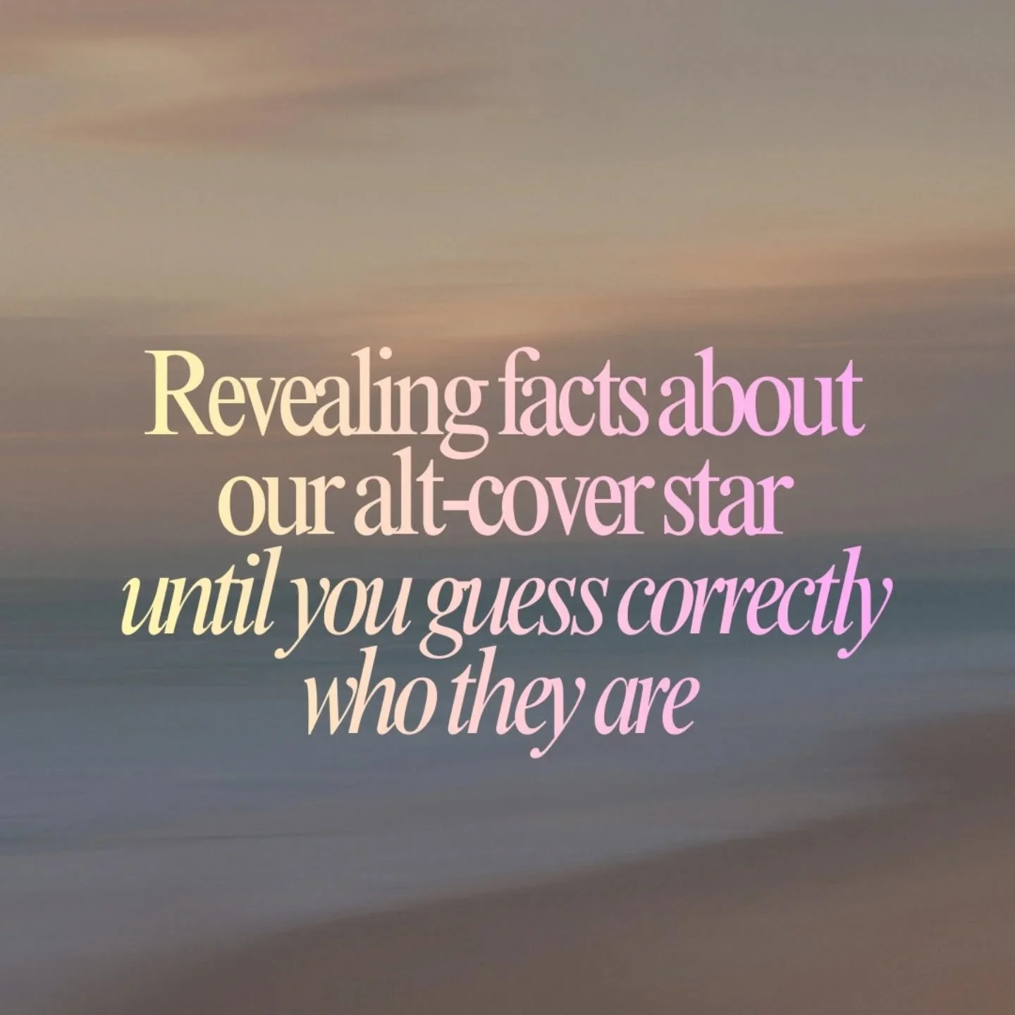 We revealed the 3rd fact about our alt-cover star because you still didn't guess who she is, but now you should definitely know!

All clues so far are:
- she is from Manchester, UK
- she has curly hair 
and now that she has opened for one of our prev