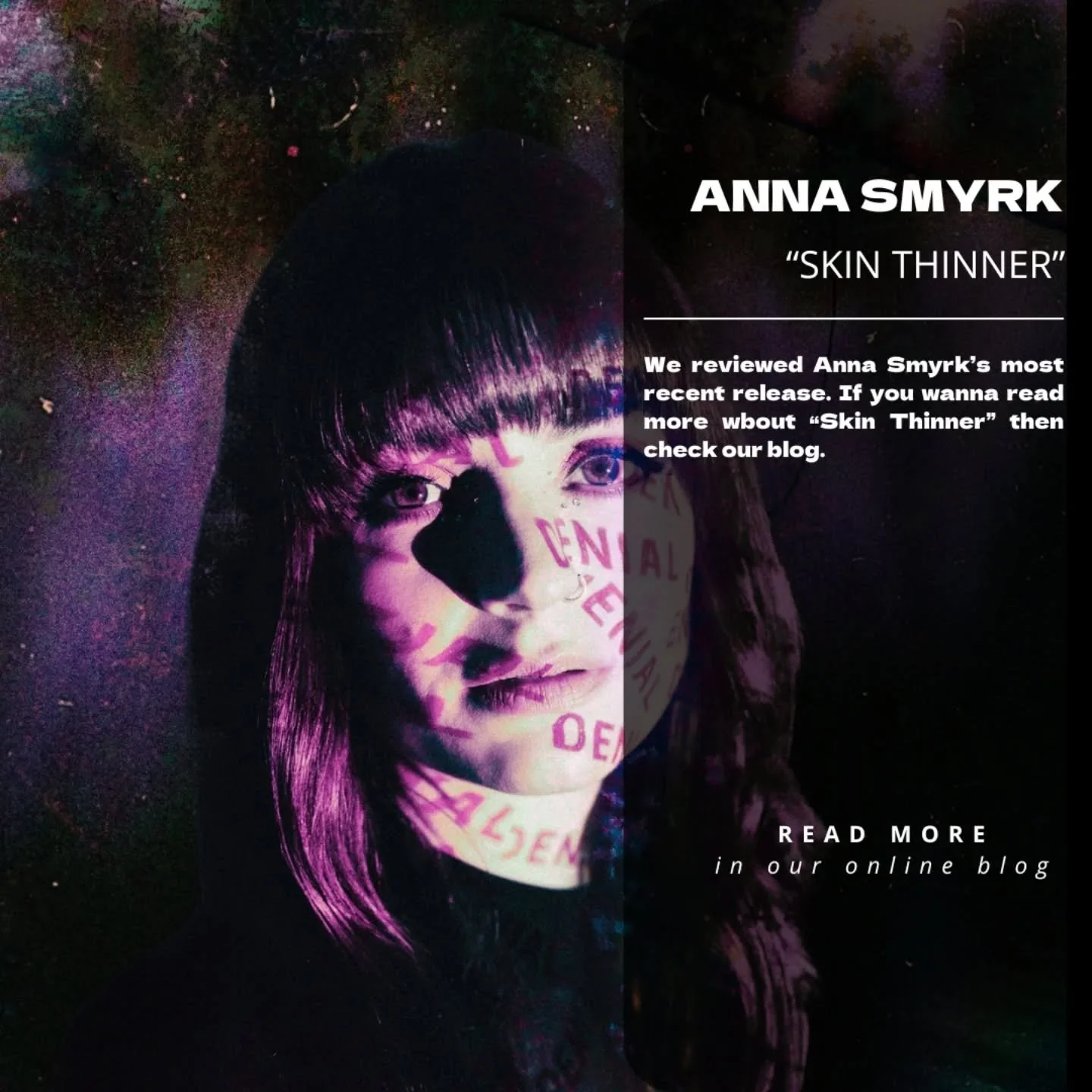 I know you're all tuned for Vol 7 but @annasmyrk deserves more recognition! Her most recent release is vulnerable, honest and beautiful. Check out our blog review. 💜

#blogreview #annasmyrk #ɴᴇᴡsᴏɴɢ #indiemusician #reflectionmagazine