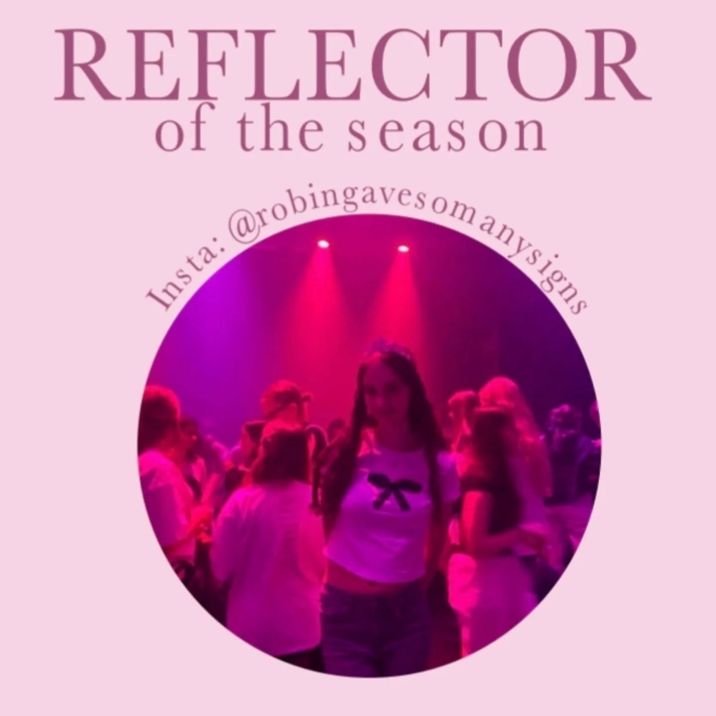 With Vol.7 we've introduced a new highlight for our magazine: REFLECTOR of the season 
The first person to be that is , an inspiring fangirl content creator... You can read more about Robin in our magazine ✨🩷

#fangirls #swifties #robin #eileenalist