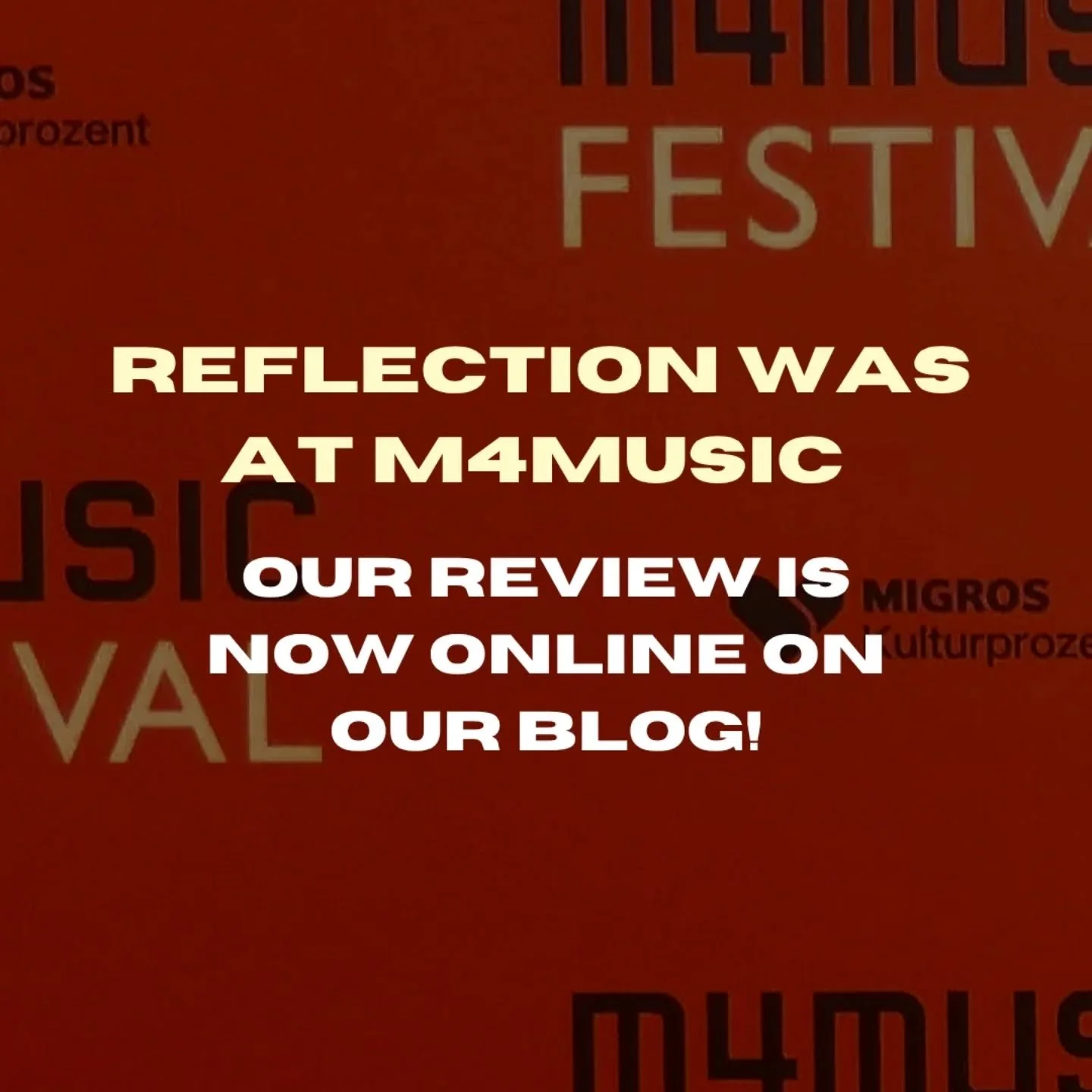 REFLECTION was at @m4musicfestival &mdash; Our first event as press! Read more in our online blog

#reflection #m4musicfestival #z&uuml;rich #reflectionmagazine #musicmagazine