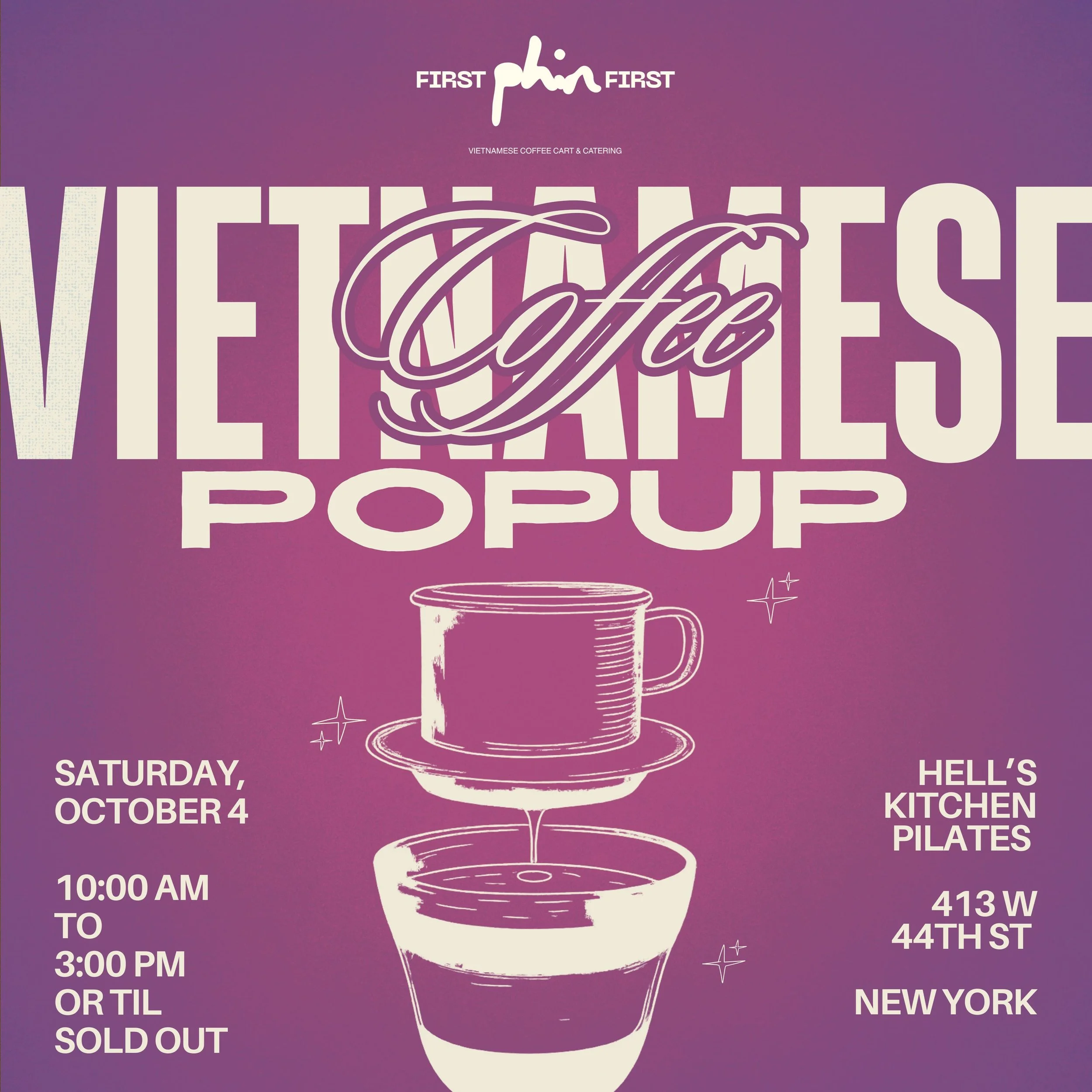 Vietnamese Coffee, Pilates & Community — Popup at Hell’s Kitchen Pilates