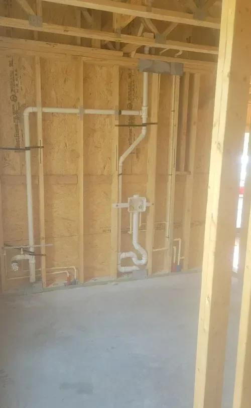 Residential new construction plumbing