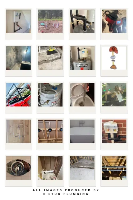 Collect of photos of plumbing jobs R Stud Plumbing has completed. Thank you to all our customers!