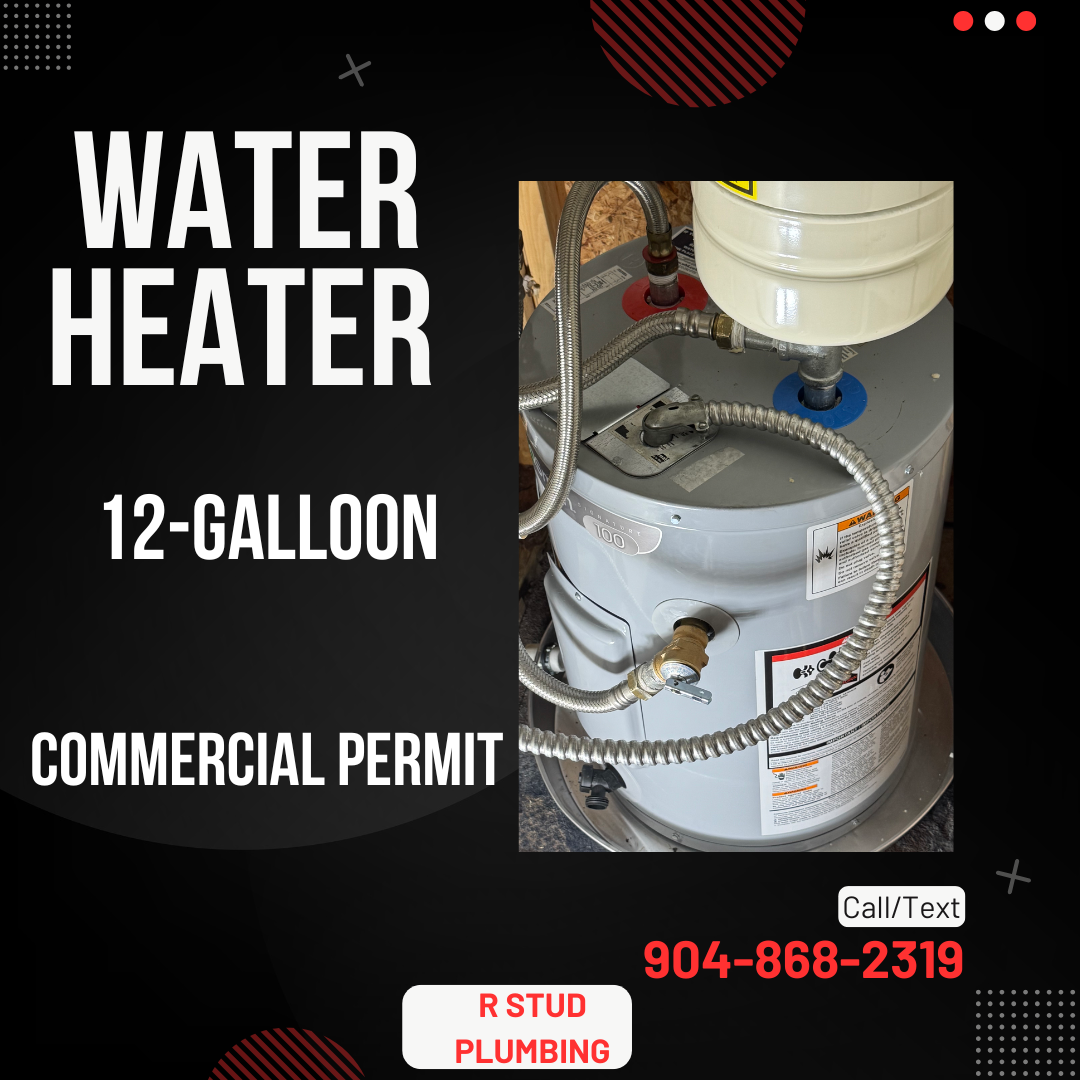 Plumber checking water heater for leaks and maintenance