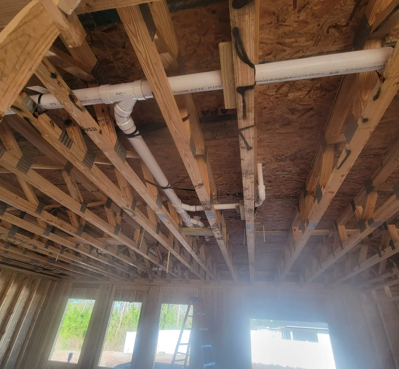 Pipe installation for new builds