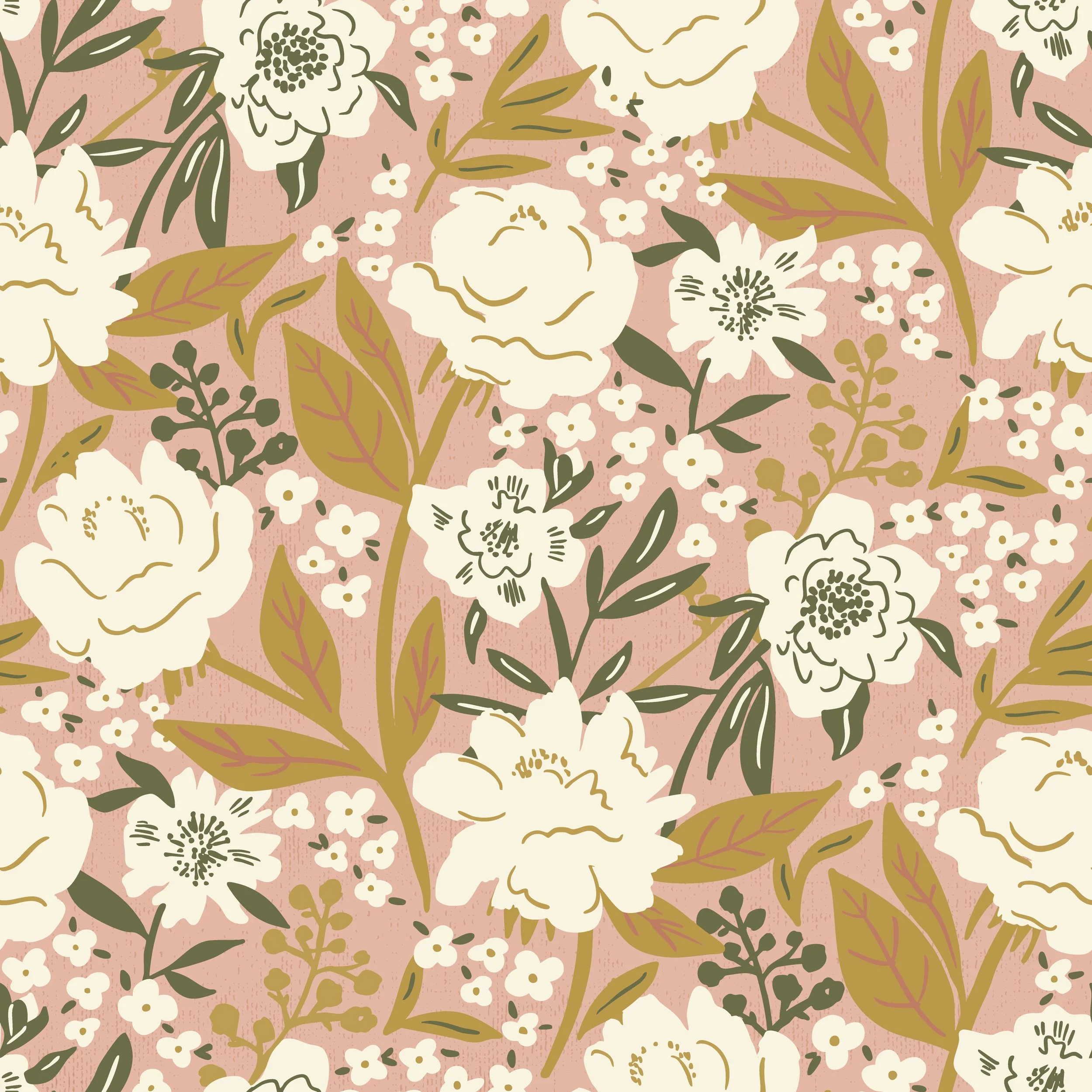 ESSIE FLORAL IN BLUSH, CREAM AND GOLD