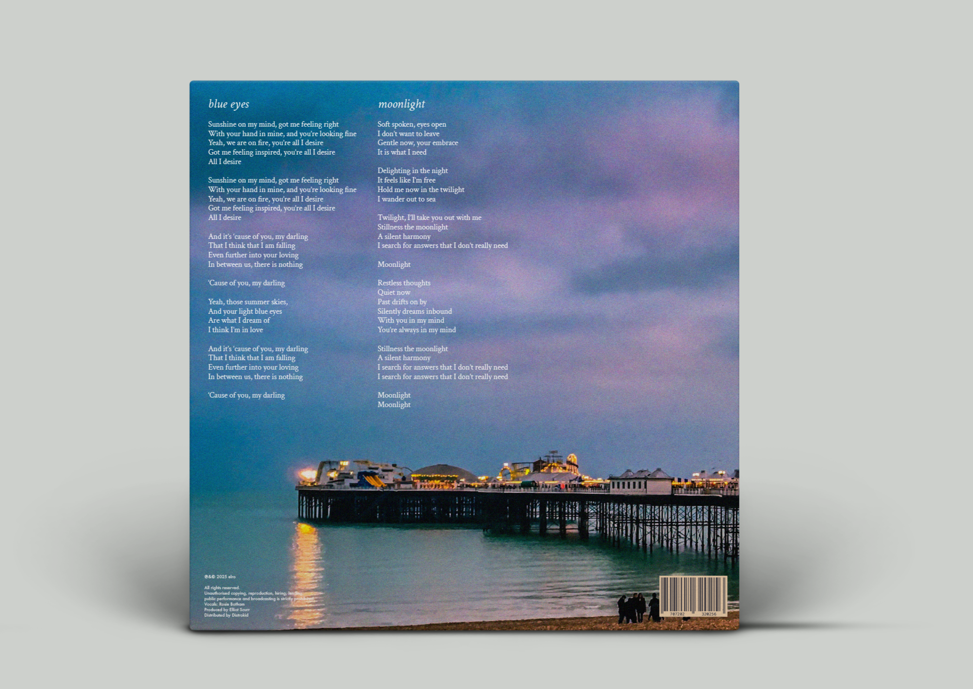 'elro' singles sleeve - back