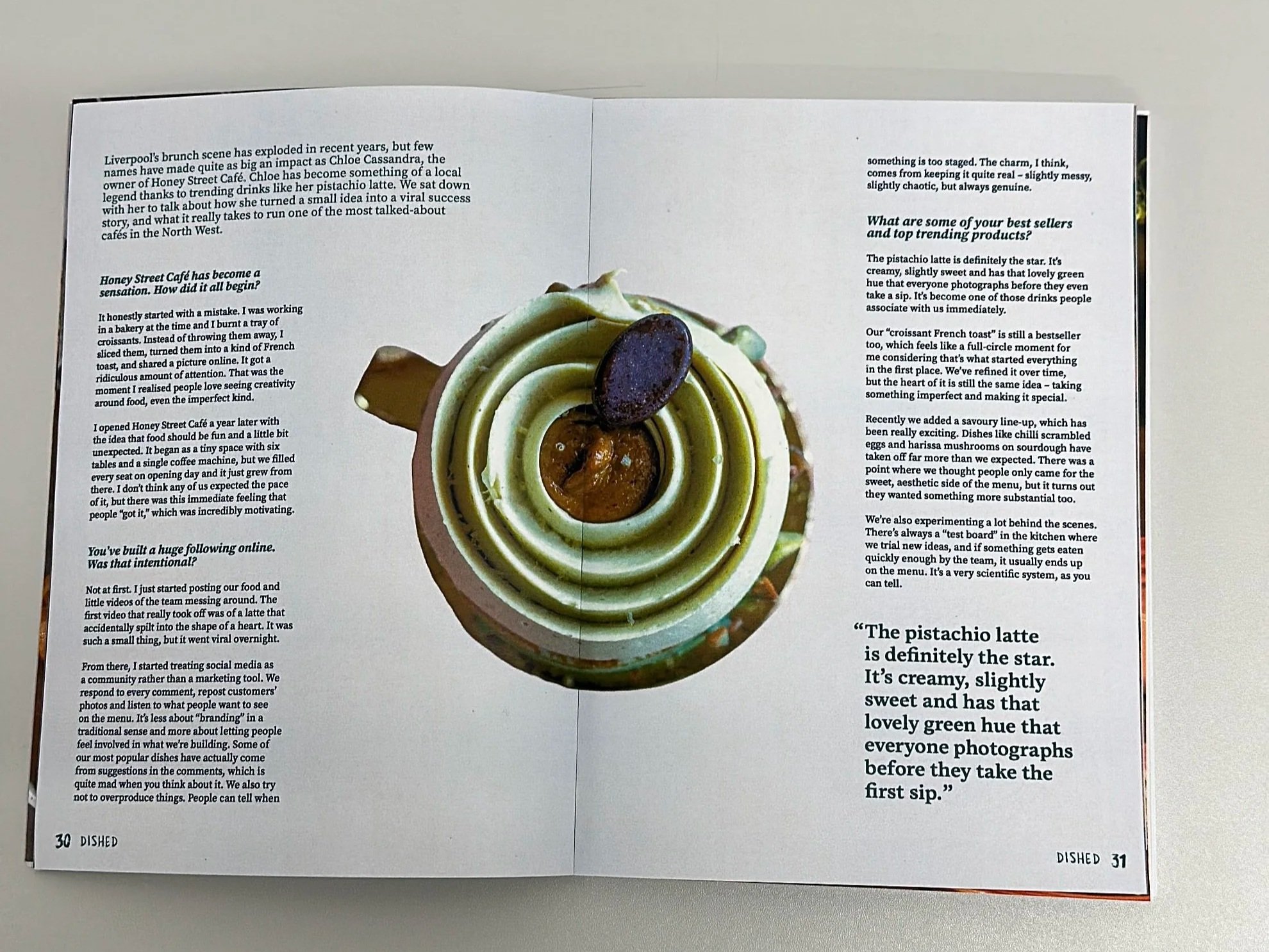 Interview spread