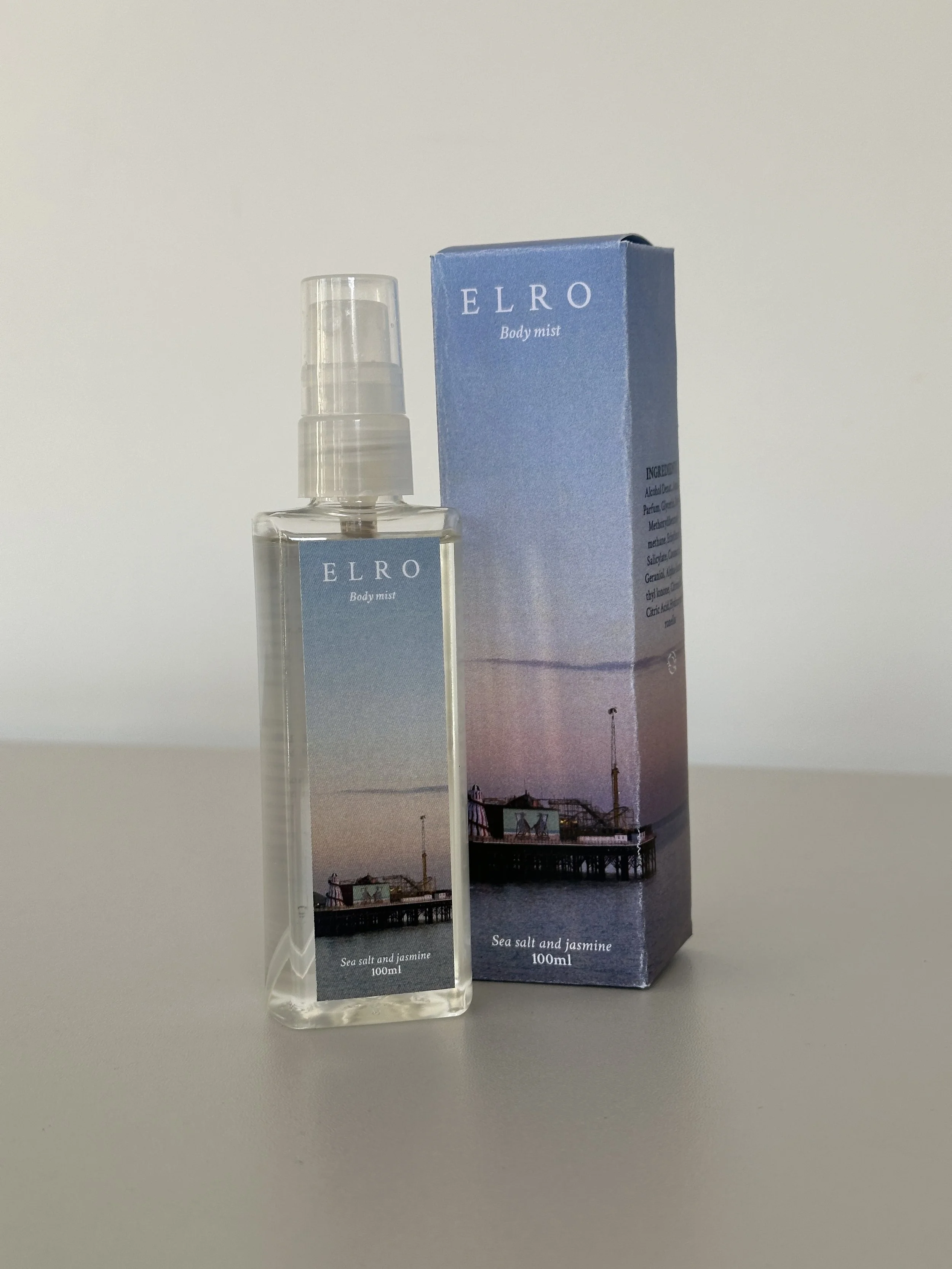 'elro' perfume bottle and box