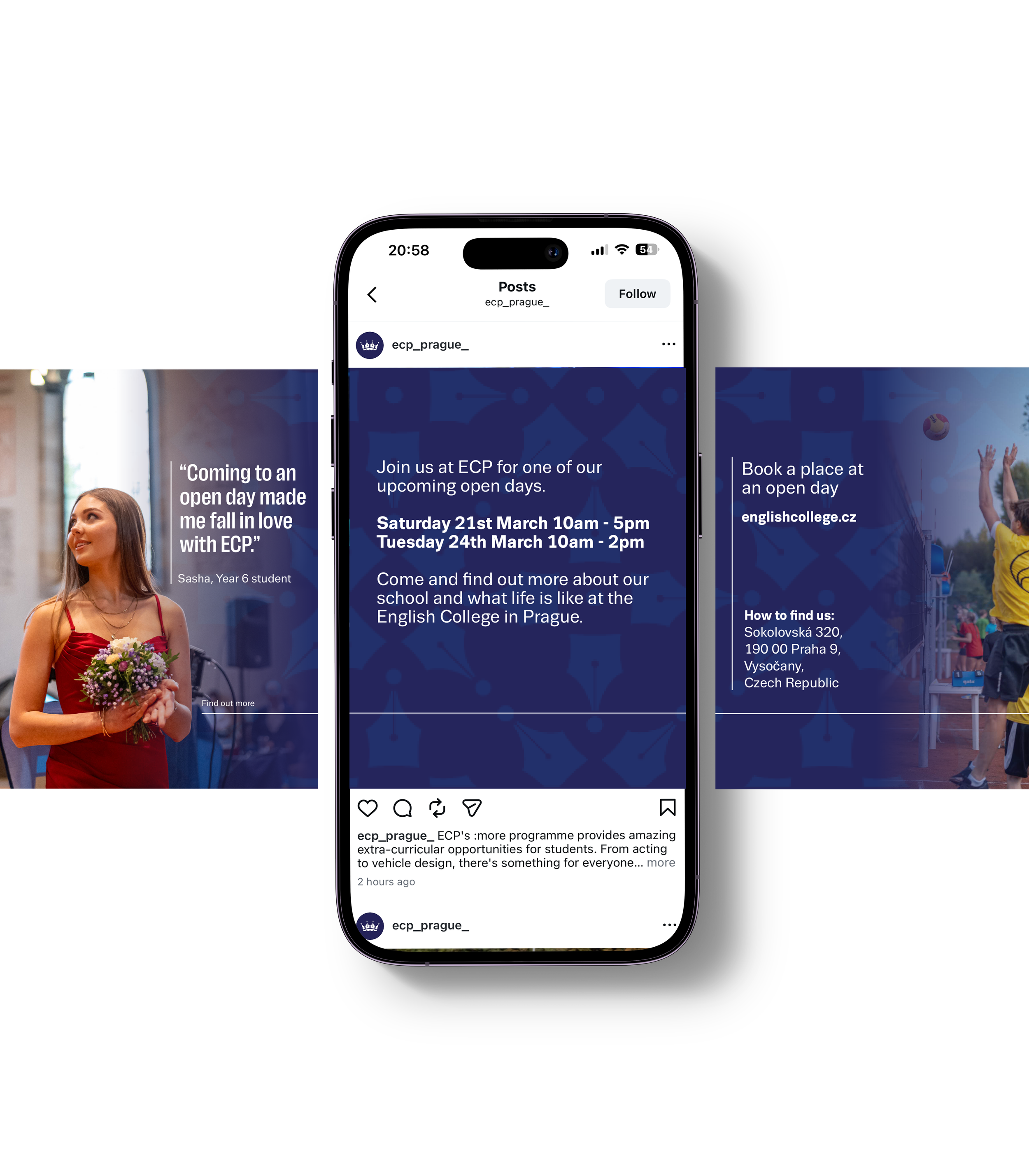 Social media carousel template