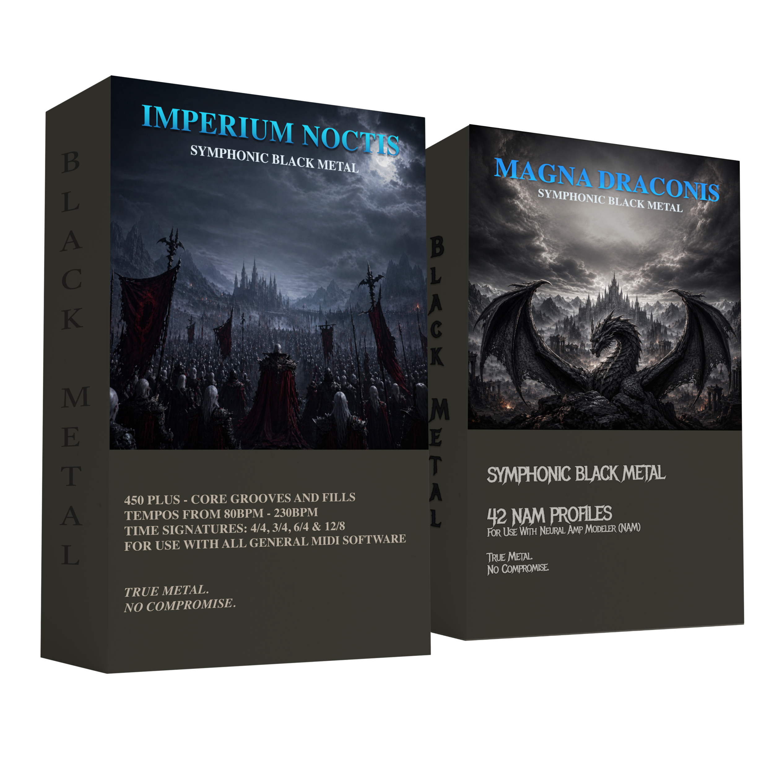 Draconis Noctis | Symphonic Black Metal MIDI Drums & NAM Guitar Production Bundle