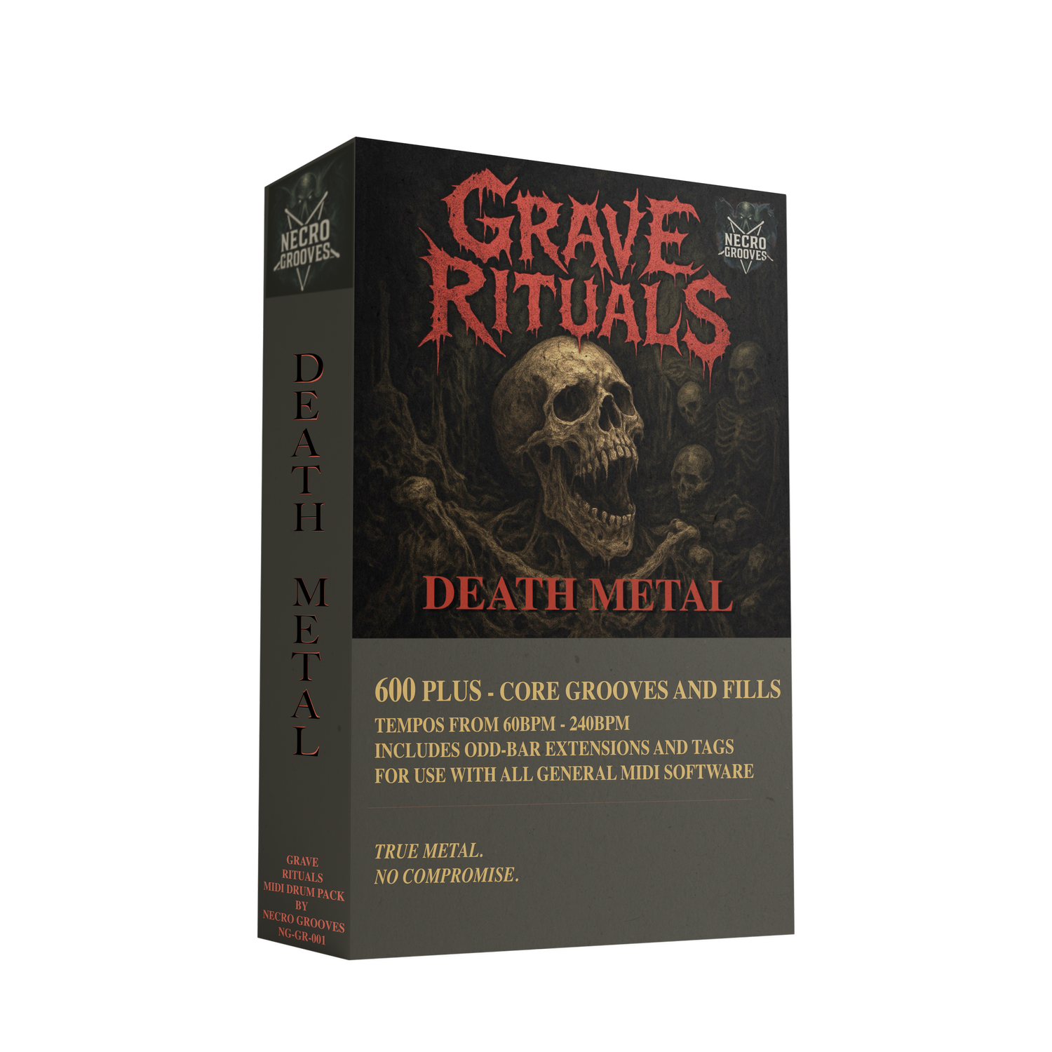 Grave Rituals | Death Metal MIDI Drum Pack (600+ Grooves) — Necro