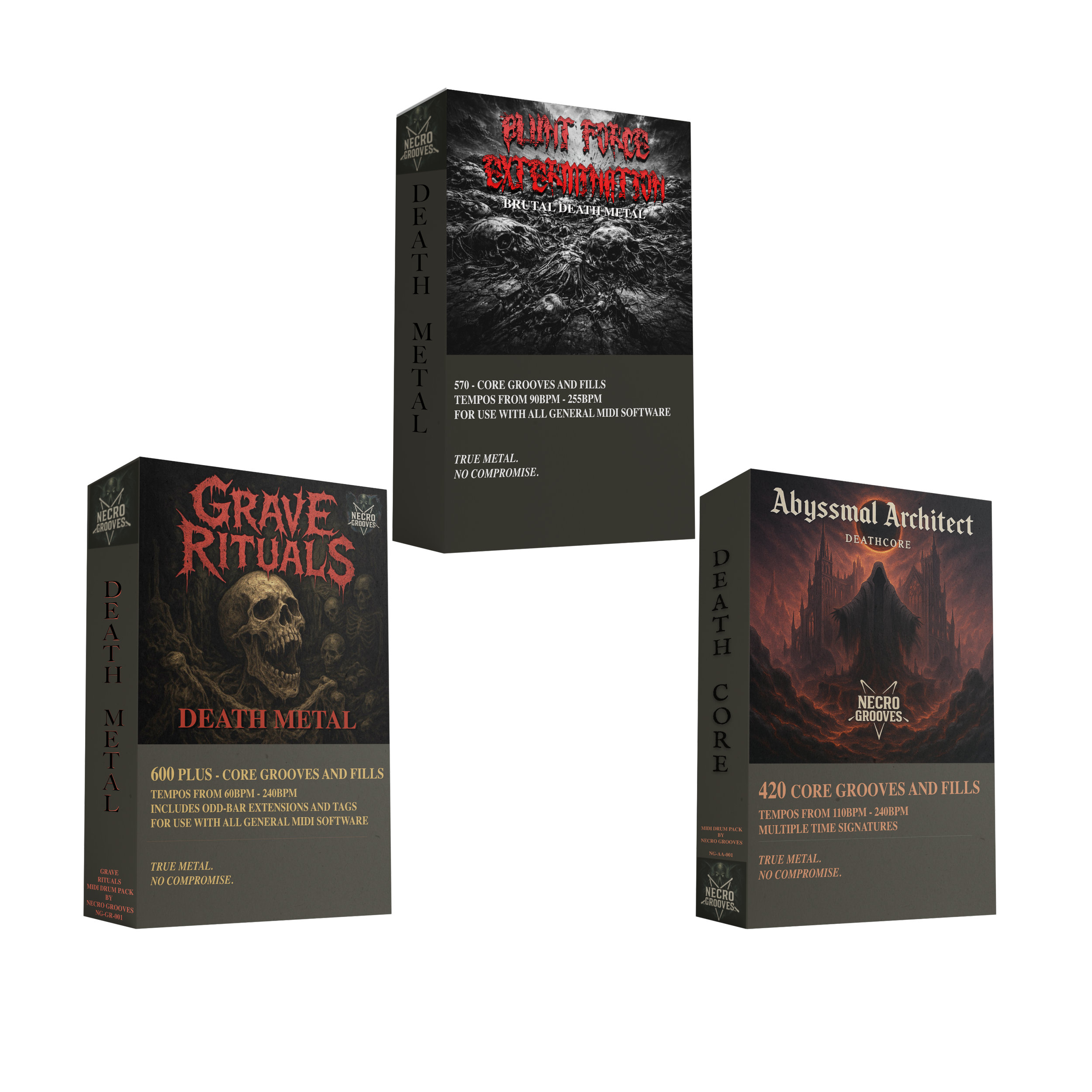 Death Trinity MEGA Pack | 3 Extreme Death Metal MIDI Drum Packs