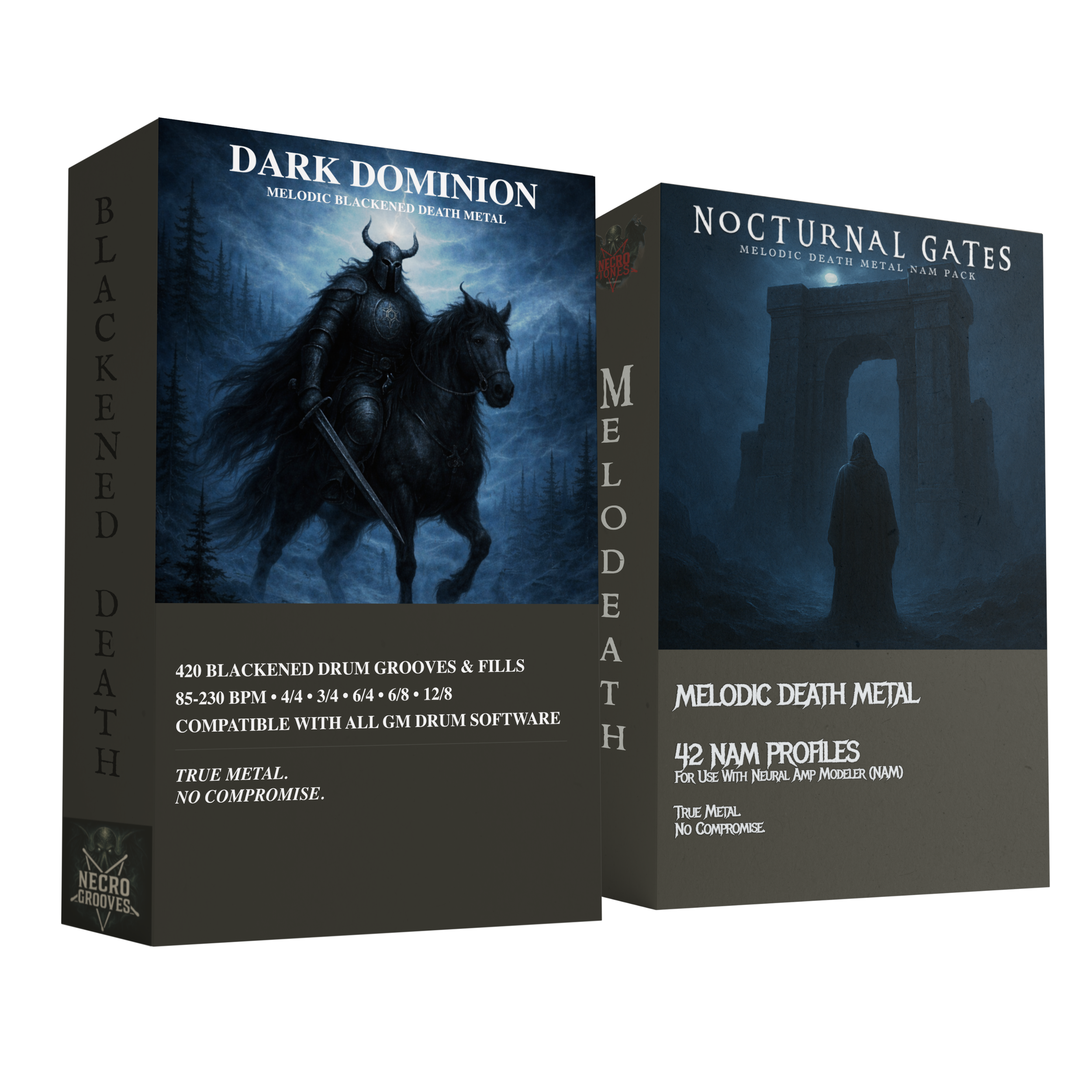 Nocturnal Dominion | Melodic Blackened Death MIDI Drums & NAM Guitar Production Bundle