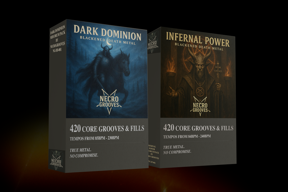 Blackened Death Metal MIDI Drum Pack – MEGA Bundle | Necro Grooves